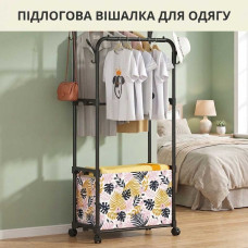 Пересувна металева вішалка для одягу подвійна AND 5-6036 Пересувна металева вішалка для одягу подвійна AND 5-6036