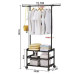 Органайзер для одягу та взуття підлоговий SINGLE-POLE SHOE and HAT RACK 107-2 Органайзер для одягу та взуття підлоговий SINGLE-POLE SHOE and HAT RACK 107-2