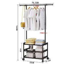 Компактна стійка для одягу та взуття з полицею підлогова SINGLE-POLE SHOE and HAT RACK 107-2 Компактна стійка для одягу та взуття з полицею підлогова SINGLE-POLE SHOE and HAT RACK 107-2