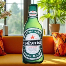 Інтер'єрна подушка-антистрес Пляшка Пива Heineken 70 см, 7238