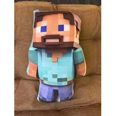 Дитяча плюшева подушка-іграшка Minecraft Стів 50 см в авто