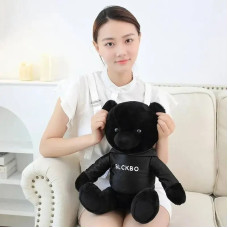 М'який плюшевий ведмедик 40 см, Іграшка Teddy Black&White 40 см