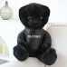 М'який плюшевий ведмедик 40 см, Іграшка Teddy Black&White 40 см