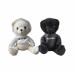 М'який плюшевий ведмедик 40 см, Іграшка Teddy Black&White 40 см