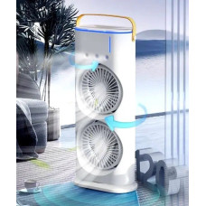 Дворівневий вентилятор-зволожувач Double-Ended Spray Fan — ваш персональний клімат-контроль із ємністю для льоду Дворівневий вентилятор-зволожувач Double-Ended Spray Fan — ваш персональний клімат-контроль із ємністю для льоду