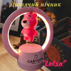Милий дитячий нічник "Рожевий ведмідь Lotso Bear" на магніті - Подарунок для дівчинки в дитячу Милий дитячий нічник "Рожевий ведмідь Lotso Bear" на магніті - Подарунок для дівчинки в дитячу