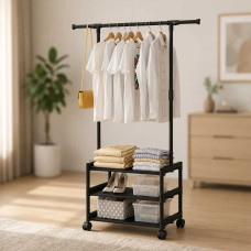 Органайзер для одягу та взуття підлоговий SINGLE-POLE SHOE and HAT RACK 107-2 Органайзер для одягу та взуття підлоговий SINGLE-POLE SHOE and HAT RACK 107-2