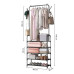 Вішалка для одягу в спальню Clothes Rack Up з полицями для взуття 170×60×26 см