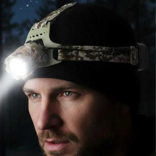 Будівельний ліхтар налобний з фокусуванням T6 HeadLamp 50042 — Світлодіодний ліхтар на лоб USB