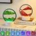3D лампа-нічник з RGB LED-підсвіткою, декоративна картина з піску для декору інтер'єру, антистрес світильник 8419357