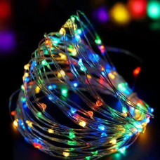 Гірлянда LED з живленням від USB, різнокольорові вогники для декору інтер'єру, світлова нитка 5501287