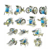 Робот-конструктор з сонячною панеллю, Розвиваючий набір для навчання робототехніці, STEM-іграшка 5831942 Робот-конструктор з сонячною панеллю, Розвиваючий набір для навчання робототехніці, STEM-іграшка 5831942