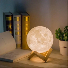 Нічник для дитячої кімнати, Лампа з 3D текстурою місяця, Декоративне освітлення 7391504 Нічник для дитячої кімнати, Лампа з 3D текстурою місяця, Декоративне освітлення 7391504