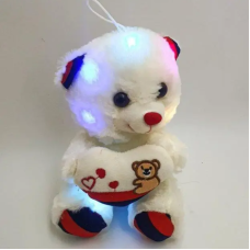 М'який ведмідь з LED підсвіткою та звуком, плюшева іграшка для романтичного подарунка, інтерактивний сувенір 8419257